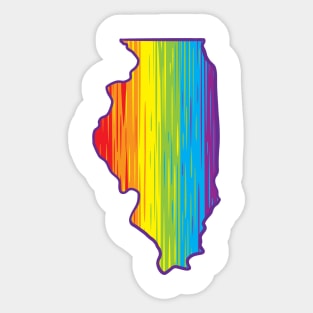 Illinois Pride Sticker